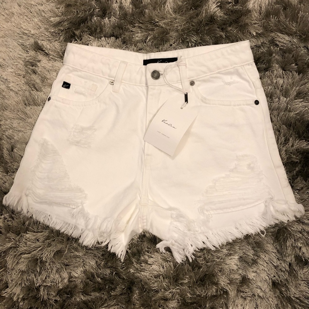 BNWT Fashion Nova White High Rise Shorts XS